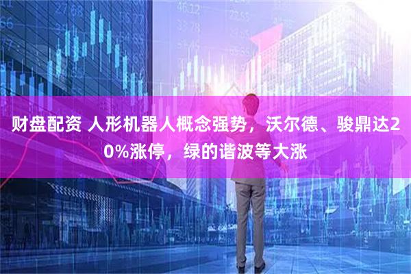 财盘配资 人形机器人概念强势，沃尔德、骏鼎达20%涨停，绿的谐波等大涨